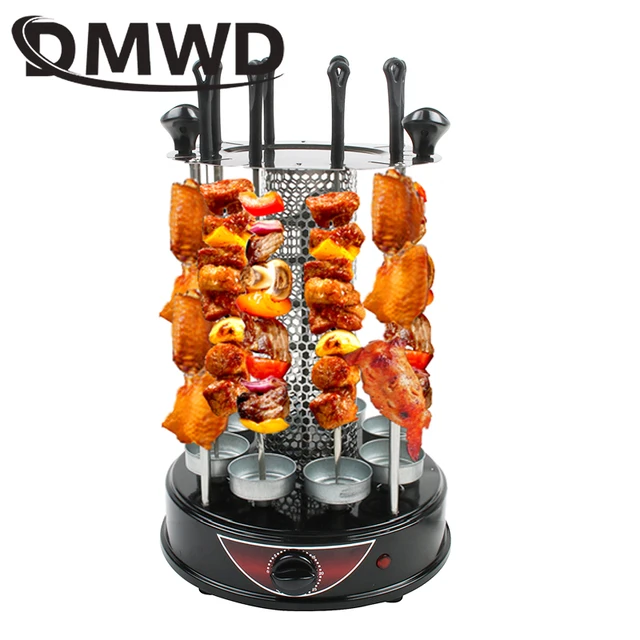 DMWD Smokeless Automatic Rotary Electric BBQ Grill Oven Barbeque