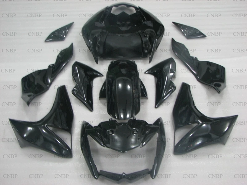 Для Kawasaki Z1000 2007 - 2009 пластик Обтекатели Z-1000 Abs обтекатель для 2008 Черный Полный