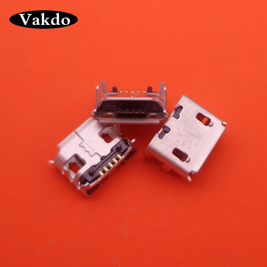 500 шт./лот 5 контактный разъем Micro usb Тип B для ремонта мобильных планшетов ПК MP3 MP4