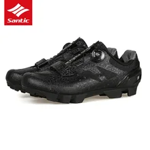 Santic обувь для велоспорта Мужская профессиональная команда обувь для горного велосипеда дышащие удобные самоблокирующиеся MTB велосипедные туфли Zapatillas Ciclismo