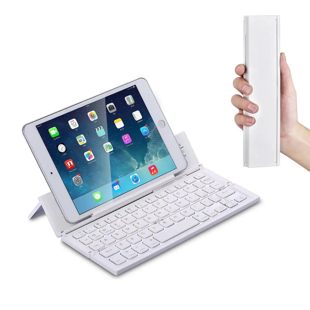 

Universial Foldable Bluetooth Keyboard For iPad Tablet Laptop Smartphone Support IOS Android System Phone