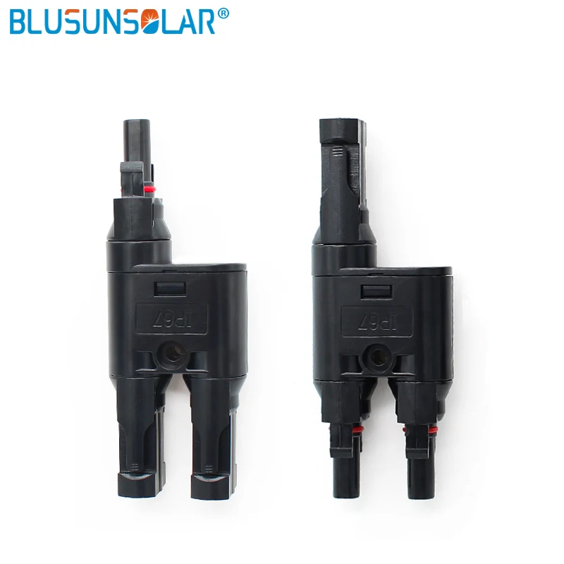 

Solar Panel MC4 T Branch Connectors Splitter Coupler MMF and FFM Wire Branch