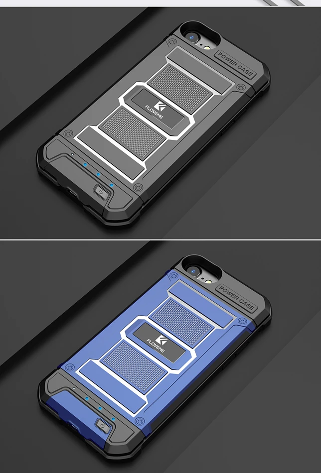 Чехол FLOVEME power для iPhone 7, 8, 6, 6s Plus, портативный чехол для зарядки iPhone, чехол для аккумулятора для iPhone 6, 7, 8 Plus