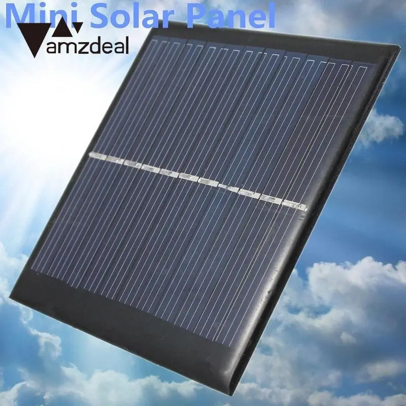 amzdeal 6V 1W Solar Panel Module DIY Light Battery Cell Phone Chargers Outdoor Travelling Powerbank Charging Board Power | Электроника