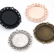 10 шт./лот 20 мм внутренний размер 4 цвета классический стиль кабошон основа Установка Подвески