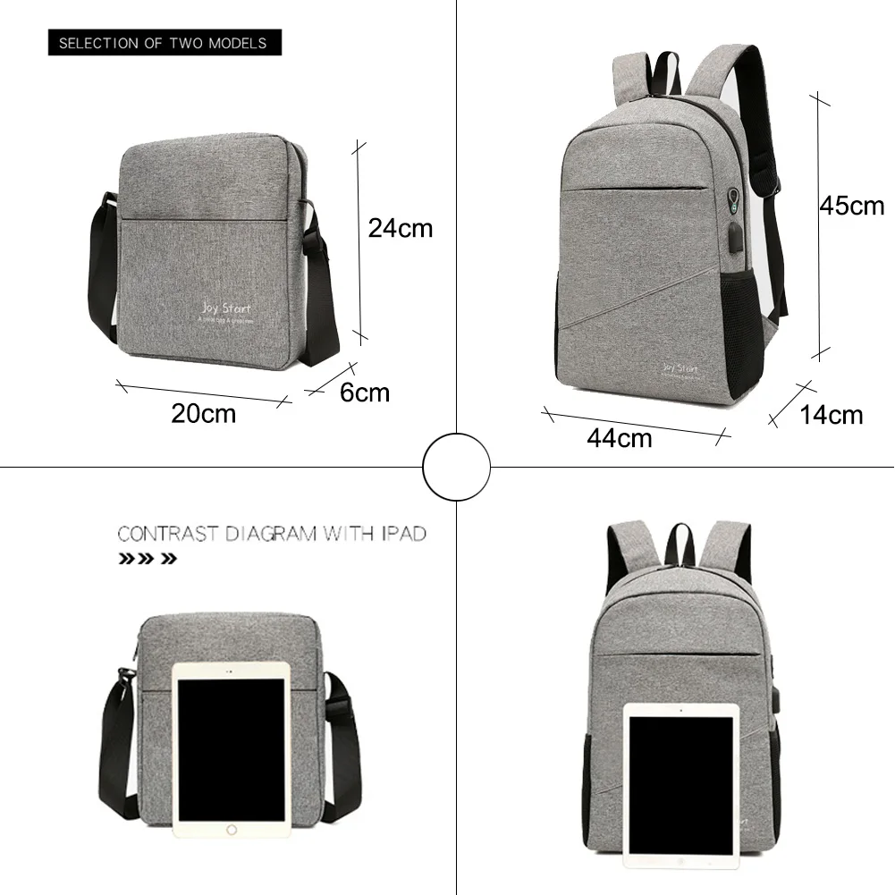 Мужские повседневные дорожные Рюкзаки большой емкости USB рюкзаки школьные сумки для подростков многофункциональные противоугонные рюкзаки для ноутбуков