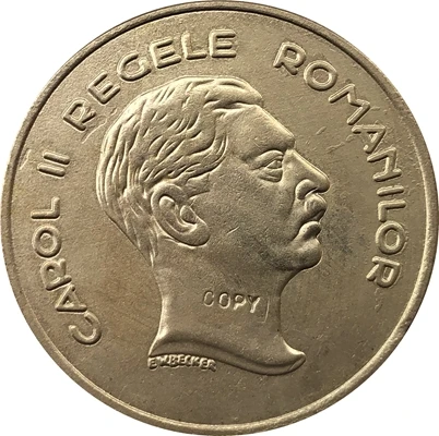 

1939 Romania 100 Lei Copy Gold coins 35mm