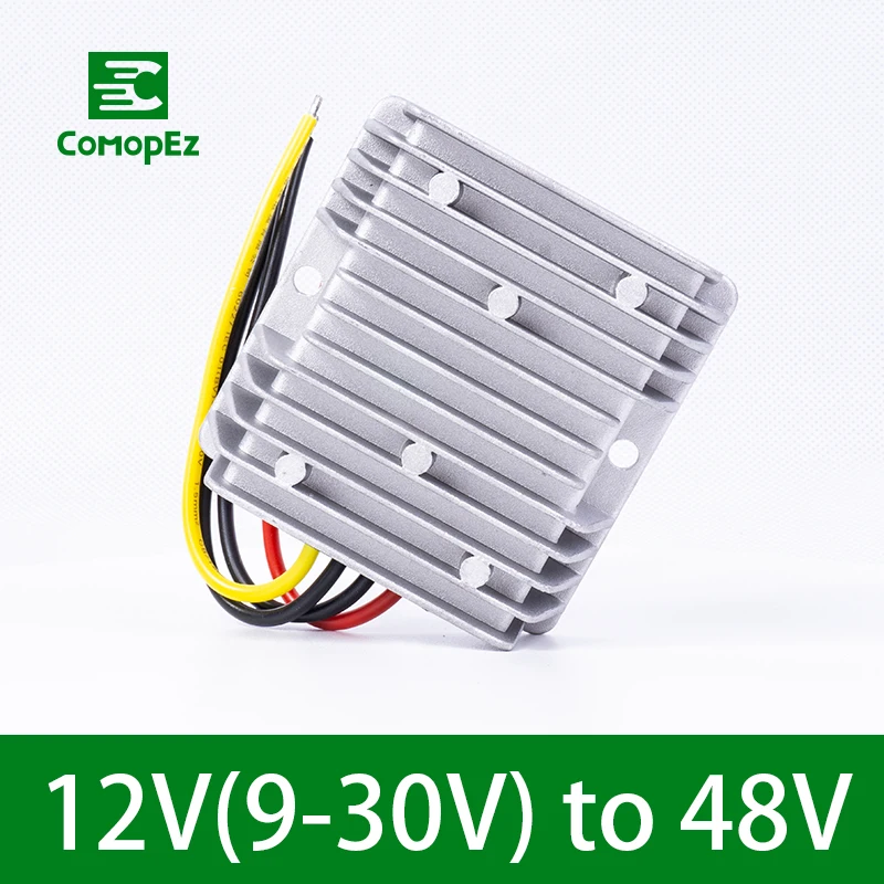 

9V-30V to 48V 2.1A 5A 6A Step Up DC DC Converter Boost Regulator Waterproof Voltage Transformer for Car Radio Solar Panel