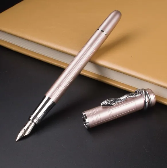 JINHAO X750 черный 18KGP 0,7 мм перо с широким основанием перьевая ручка мерцающие пески - Цвет: 16