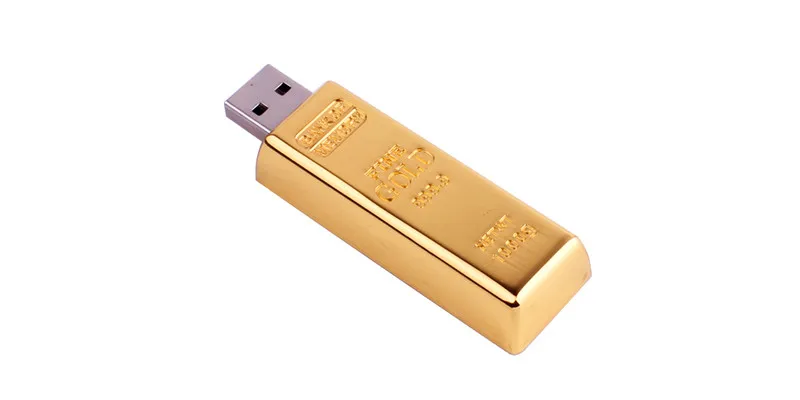 JASTER золотые слитки модель USB 2,0 usb Flash Drive Золотой слиток накопитель 4 GB 8 GB 16 GB 32 GB металла флэш-памяти подарки