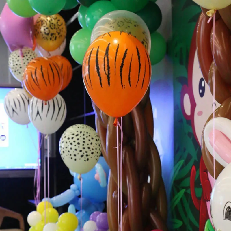 10pcs-animal-latex-balloons-tiger-zebra-leopard-green-balloon-Forest-jungle-theme-party-decoration-kids-birthday