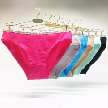 

Lot of 600 Plain Boyshort Laced Cotton Lady Panties Women Brief Underwear Girl Sexy Lingerie Size M L XL("22.04-25.2") Wholesale