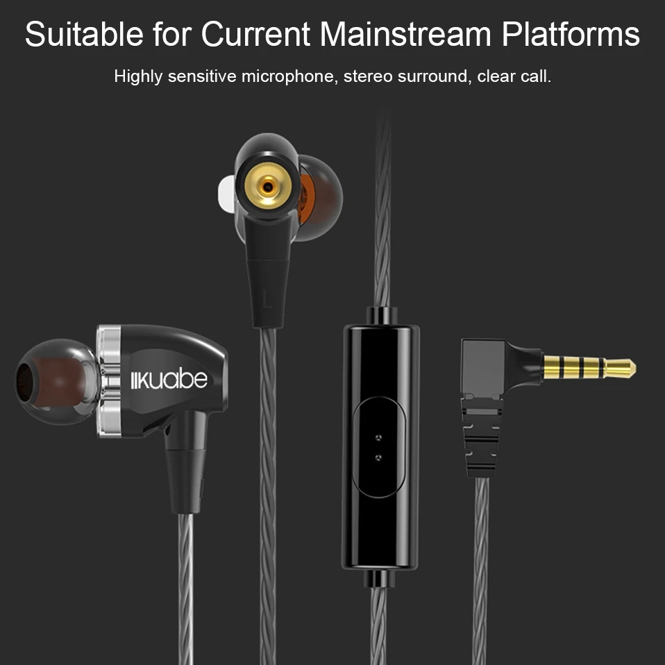 In Ear Headphones Wired With Microphone Noise Cancelling Music Earpieces Sports Earbuds Earphone Gaming Headset Stereo Earphones (10)