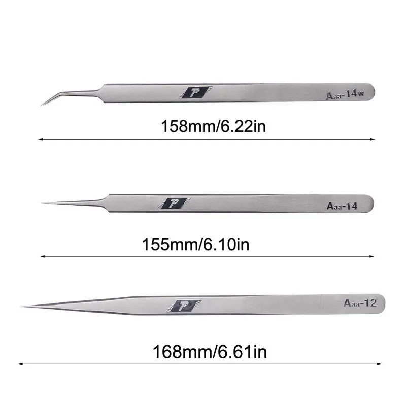 Прецизионный Пинцет из нержавеющей стали Pinzas прецизионный Изогнутый пинцет для ремонта электронных смартфонов