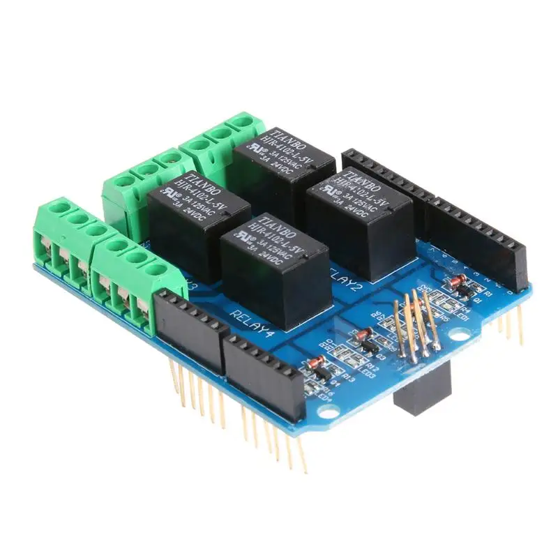 

4 Way 5V Relay Shield Module Relay Control Board Relay Expansion Board