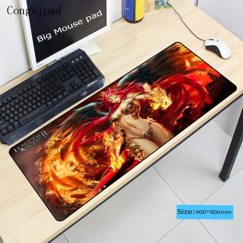 Congsipad Sexy Girl Speed Version Large Gaming Gamer Locking Edge Rubber Mouse Keyboards mats mousepad mat for league of legend