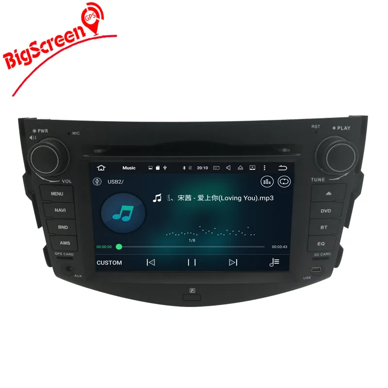 Автомобильный DVD плеер с восьмиядерным процессором Android 9 0 GPS навигацией для Toyota
