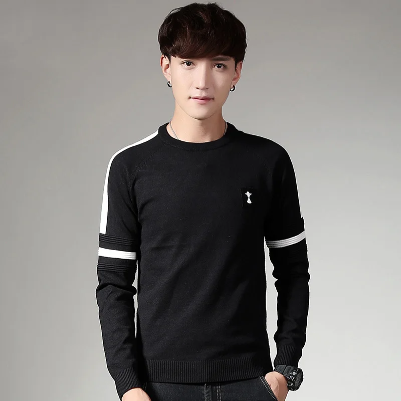 Sweater Men 2017 new fashion Male Brand Casual Slim Pullover Men Sweaters Soild Color Hedging Hooded coats knit men's sweater