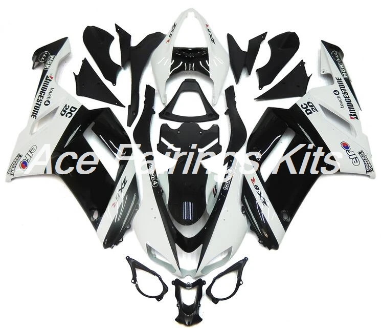 

New Abs Motorcycle Fairings Kit Fit for kawasaki Ninja ZX6R 636 2007 2008 07 08 6R ZX-6R Bodywork custom white black