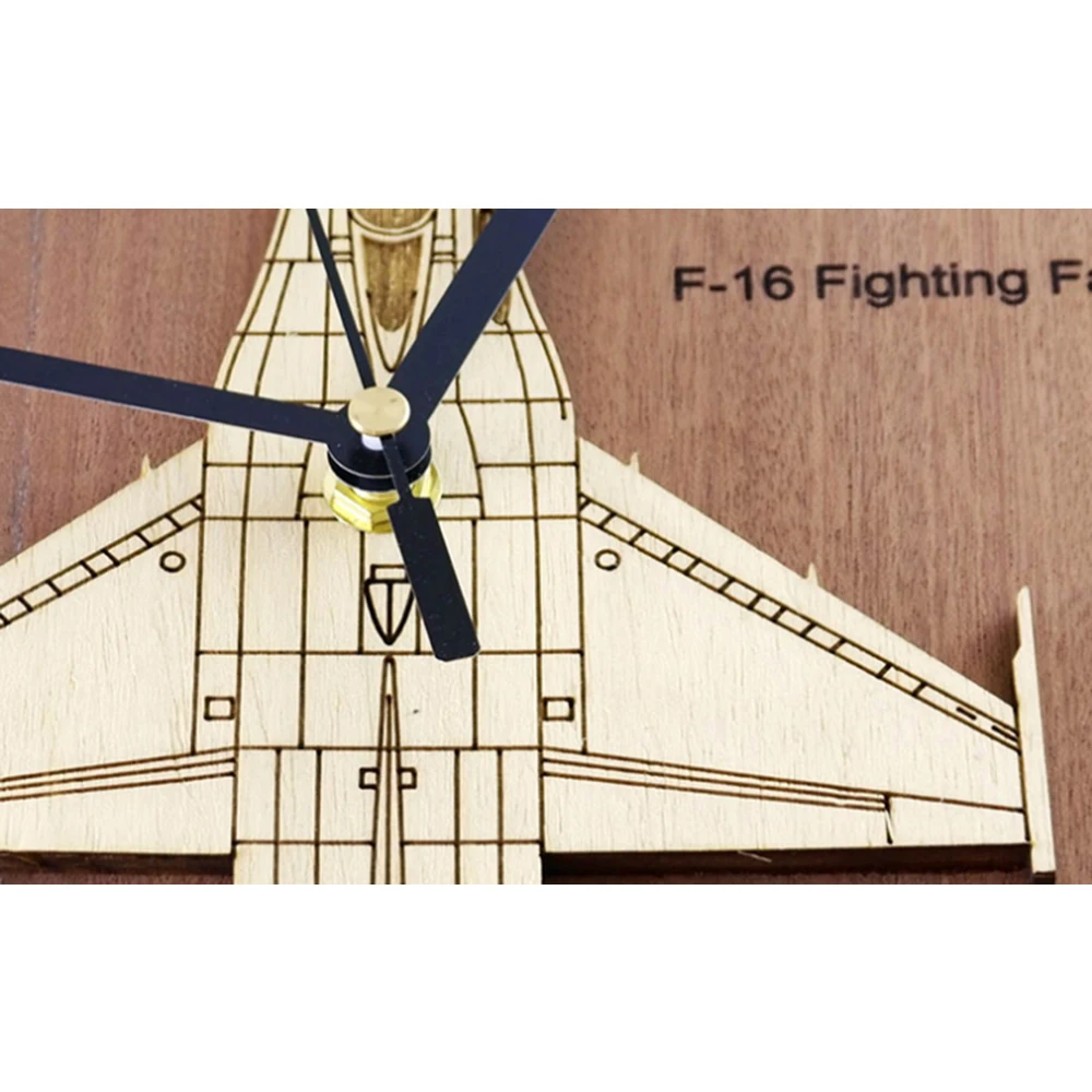 Креативные бесшумные настенные часы в стиле ретро, не тикающие, с F-16, боевого Сокола, самолета, самолета, настенные часы, персональные 3D Современные часы