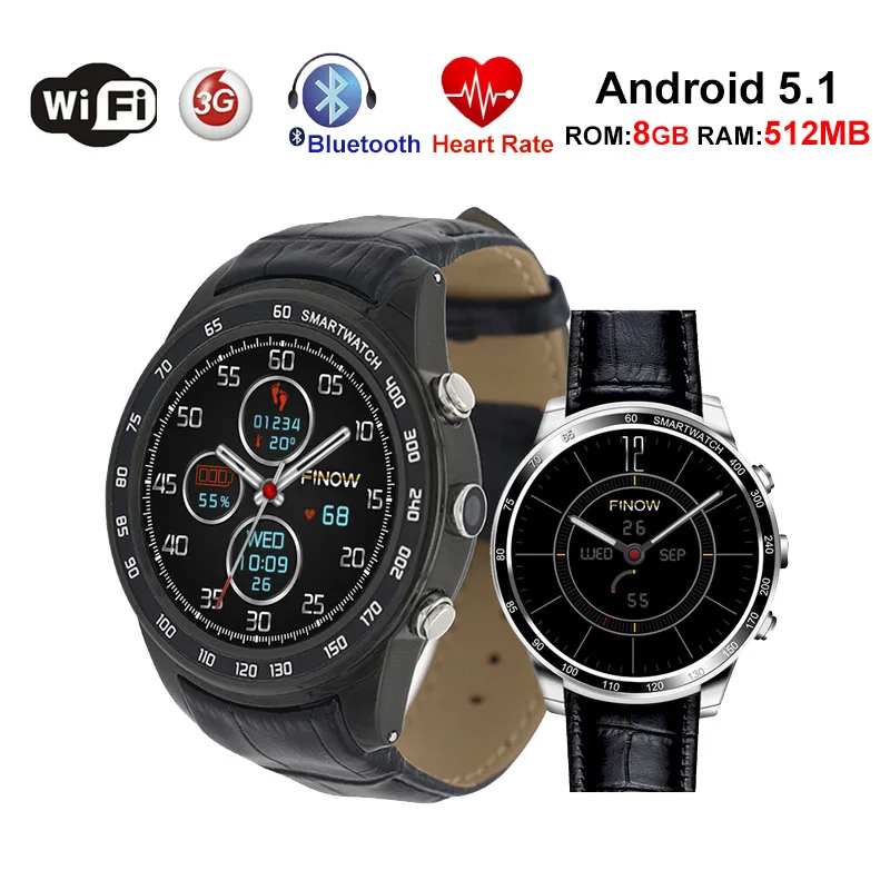 

Q7 Plus 3G Smart Watch Bluetooth Men Women Watch Android 5.1 ROM 8GB RAM 512MB Camera Heart Rate GPS Wifi Smartwatches PK X5 Air