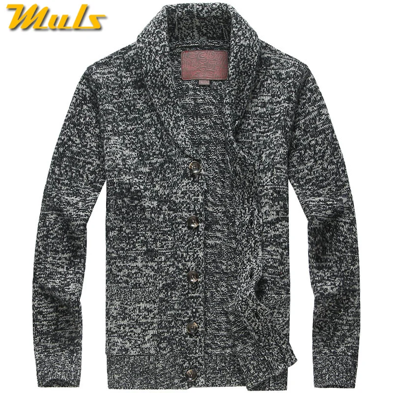 Muls Luxury Collection Cardigan Men 80% Wool 20% Acrylic