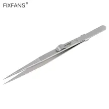 FIXFANS прецизионный Регулируемый слайдовый замок антистатические пинцеты для ювелирных изделий электронные компоненты удерживающие плотно ремонтные инструменты