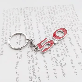 

Personality metal double-sided car keychain for Ford Mustang 5.0 key ring key chain men pendant jewelry auto accessories keyring