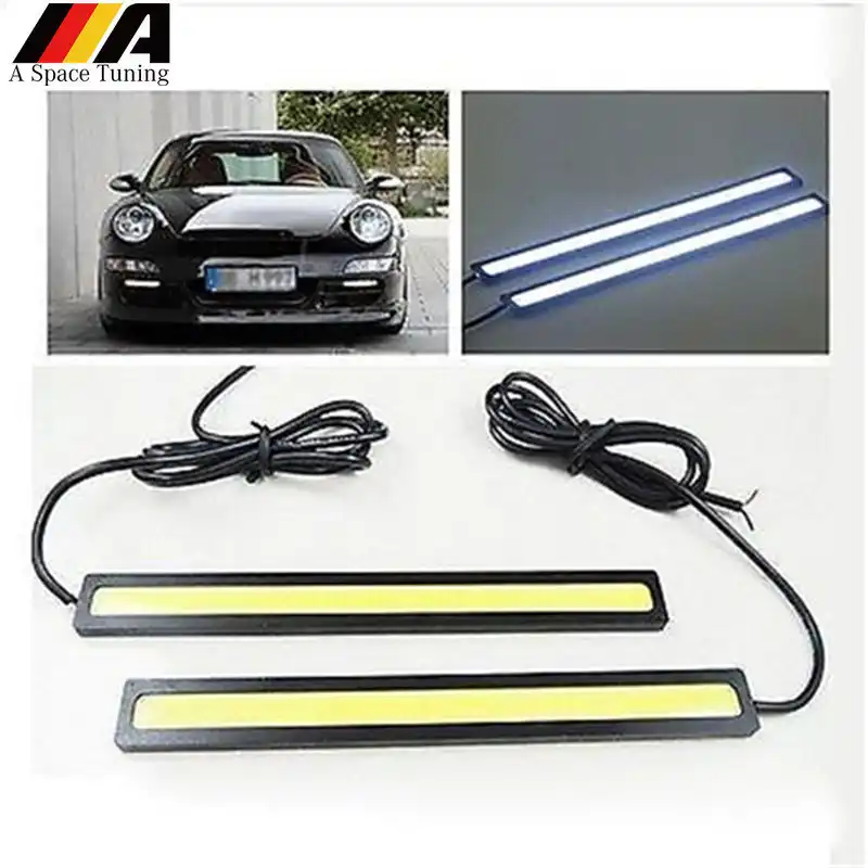 Waterproof 1 Pair COB Car LED Lights 12V For DRL Fog Light Driving Lamp Bright