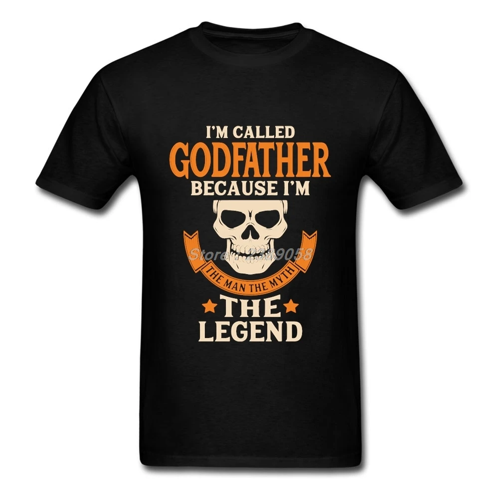 Мужская футболка с надписью Legend Godfather модная принтом забавный подарок футболки