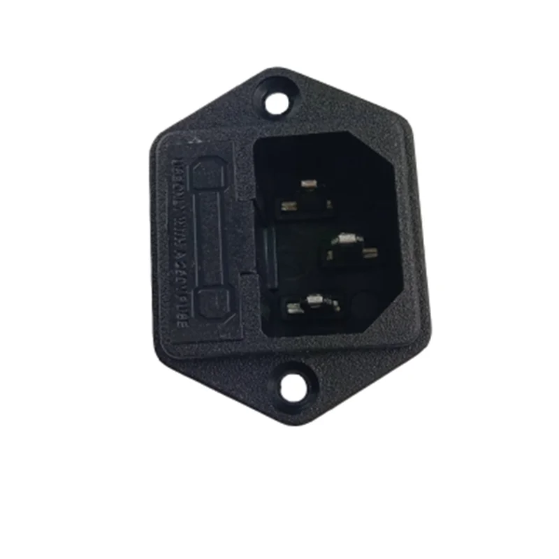 3PIN два в одном IEC320 C14 встроенный разъем адаптера питания выход с предохранителем