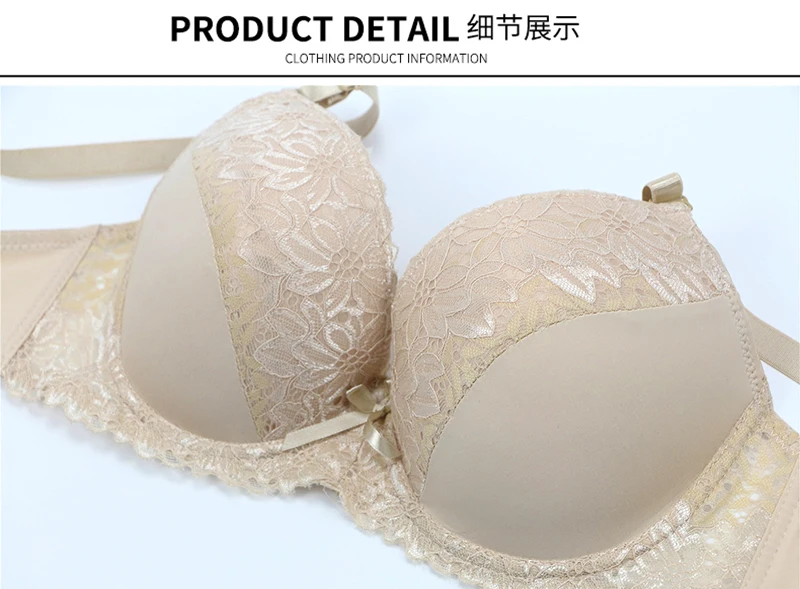 DaiNaFang Lady Lace Push Up Bra Sets 38/85 40/90 42/95 D DD E Cup Underwear Panties Womens Sexy Lingerie Female plus size bra and panty sets