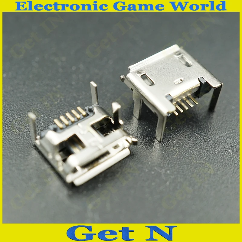 10 шт./лот разъем Micro USB 5P Jack 4 DIP ножная зарядная розетка для планшета телефона DIY