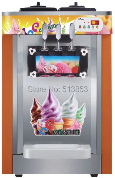 

Brand New 3 head table top soft ice cream machine yogurt machine 220V/50 HZ