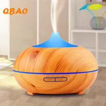 Essential Oil Humidifier Wood Diffuse 300ml LED Lamp Timer Function with Adaptor Measuring Cup Atomizer Aromatherapy Home Office