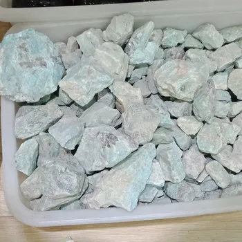 

DHXYZB 1kg Natural amazonite amazon original stone raw Rock Crystal Quartz and Mineral Specimen Healing Reiki home Decor energy
