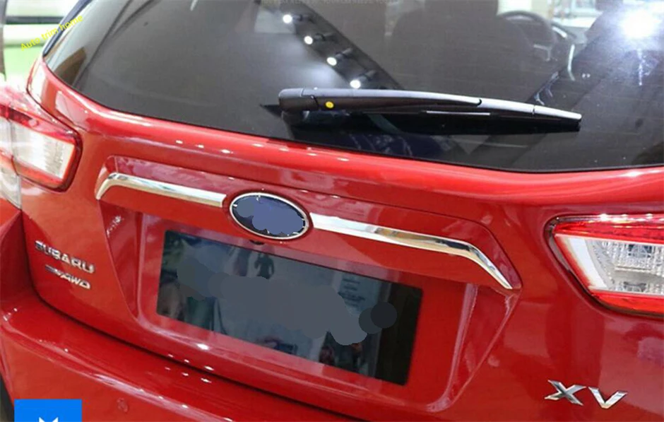 

Lapetus Rear Trunk Tailgate Door Tail Protection Cover Trim For Subaru XV Crosstrek 2017 - 2021 ABS Chrome Auto Accessories