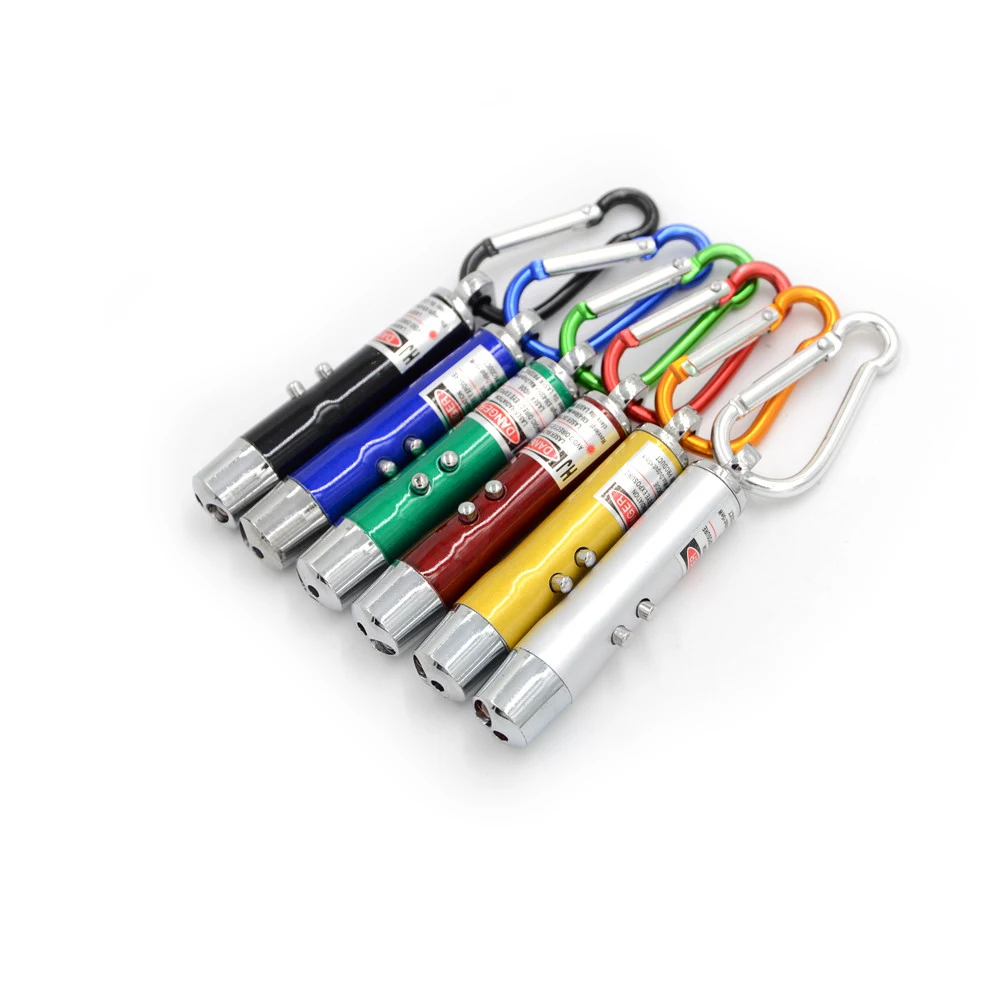 

1pcs Keychain UV Torch Laser Pen Pointer Beam Infrared 3 in 1 Mini LED FlashLight Portable Lighting for Outdoor Activities