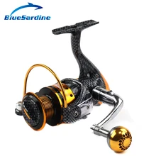 BlueSardine 12+ 1BB 5,2: 1 полностью металлическая спиннинговая Рыболовная катушка Peche рыболовное колесо спиннинговая катушка рыболовные снасти