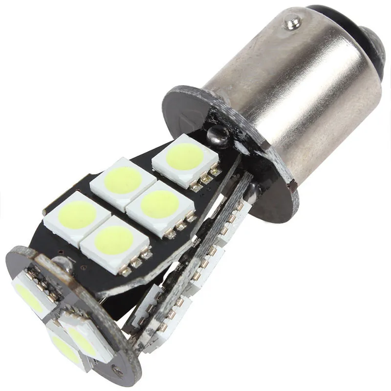 2pcs 1157 BAY15D 5050 18LED Car Canbus No Error Brake Tail Light Bulb White