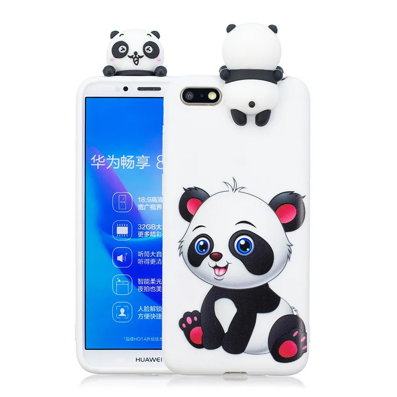 Чехол для телефона Huawei Honor 7A русской версии 3D единорог панда Сова силиконовый