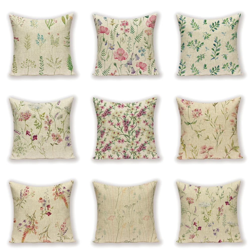 Скандинавский декор домашние Чехлы подушки для кровати весенние наволочки с