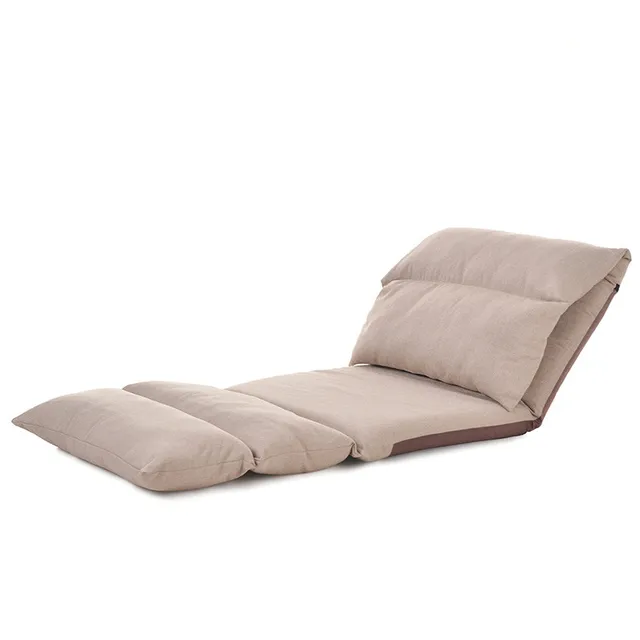Floor Foldable Chaise Lounge Chair Living Room Furniture Modern Floor Foldable Chaise Lounge Chair Living Room Furniture Modern Folding Adjule Upholstered Relaxing Reclining Sofa