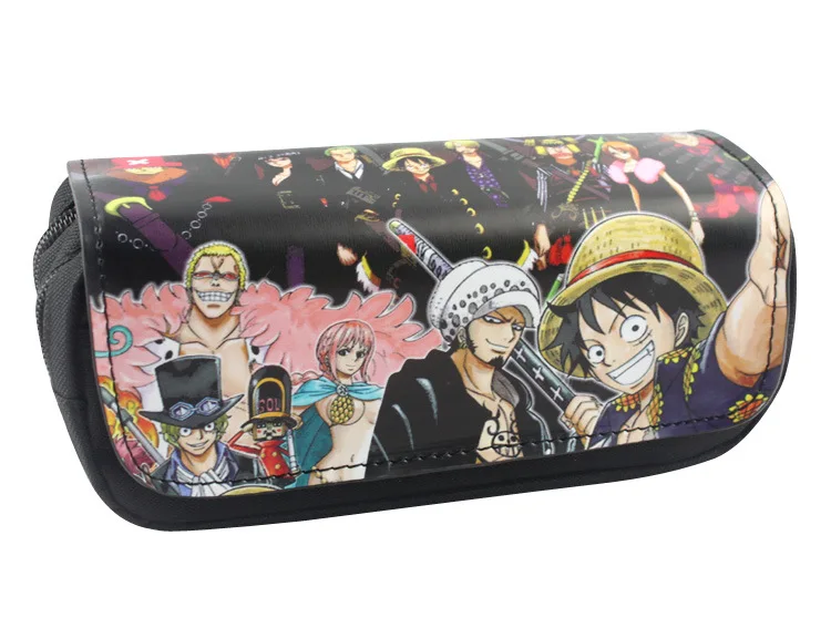 Buy Cartoon Anime One Piece Wallets Gift Kids Boy Girl Leather Stationery Pen