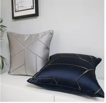 

Light luxury lines hold pillowcases modern minimalist American Cushion cover decoration model room drapery sofa pillowcase