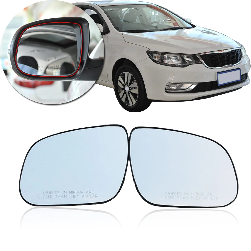 

CAPQX For KIA Forte 2009-2012 Outside Rearview mirror glass Rear View Side Mirror Glass Lens Without Heating