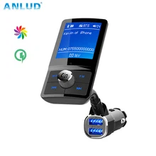 ANLUD Bluetooth Car Kit Цвет ЖК-дисплей fm-передатчик громкой связи MP3 без потерь Музыкальный плеер QC 3,0 AUX модулятор автомобильные аксессуары