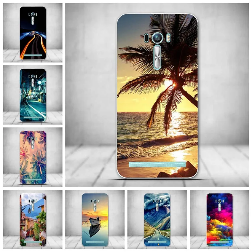 

for Asus ZenFone 2 Laser ZE500KL Silicon Case Painted Protector TPU Back Cover Case For Asus ZenFone ZE500KL 3D Relief Cover
