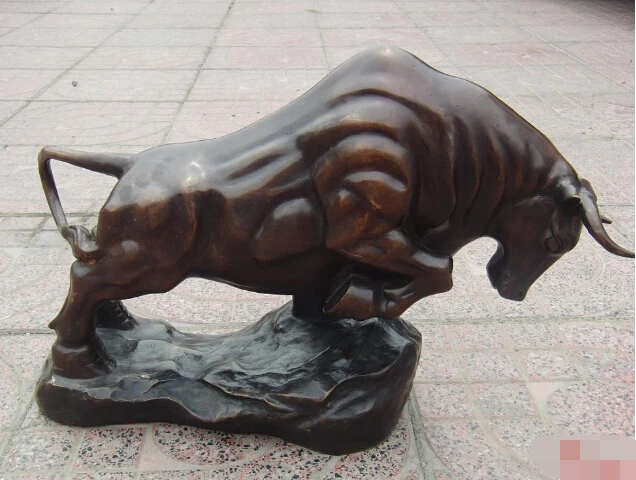 

Bull bronze crafts ornaments home decorations charging bull