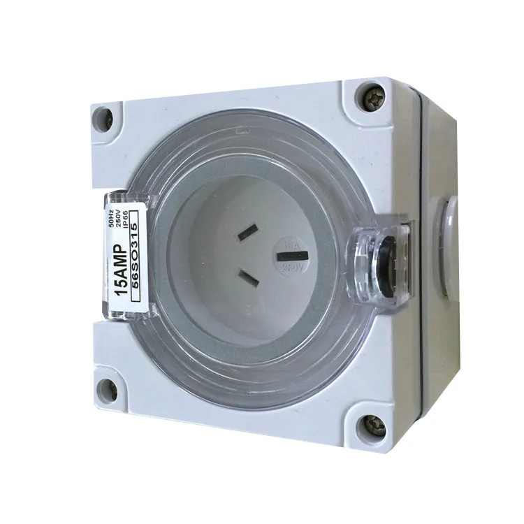 

Free Shipping 3Pin 250V 10A Australian Standard IP67 Industrial Square Waterproof Socket 56SO310
